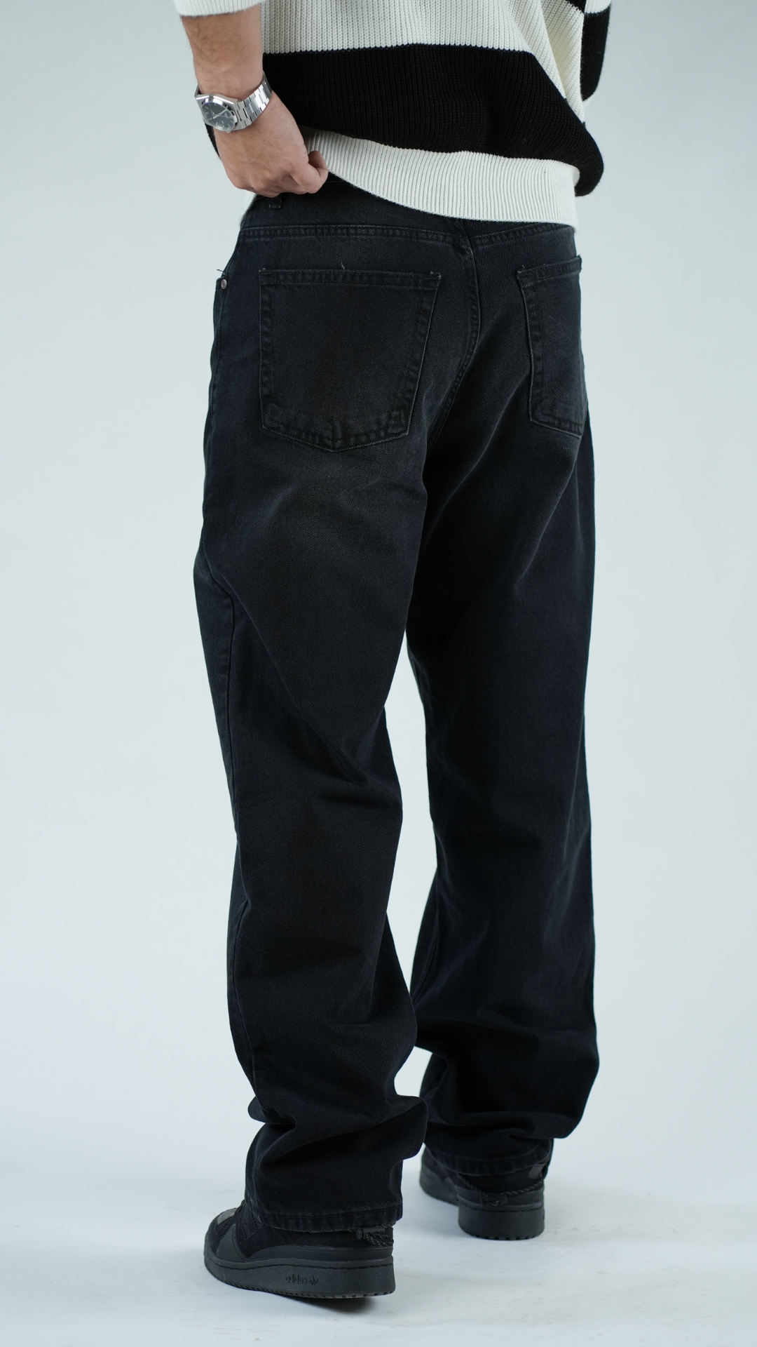 BAGGY BLACK DIRTY - Relaxed Fit Jeans